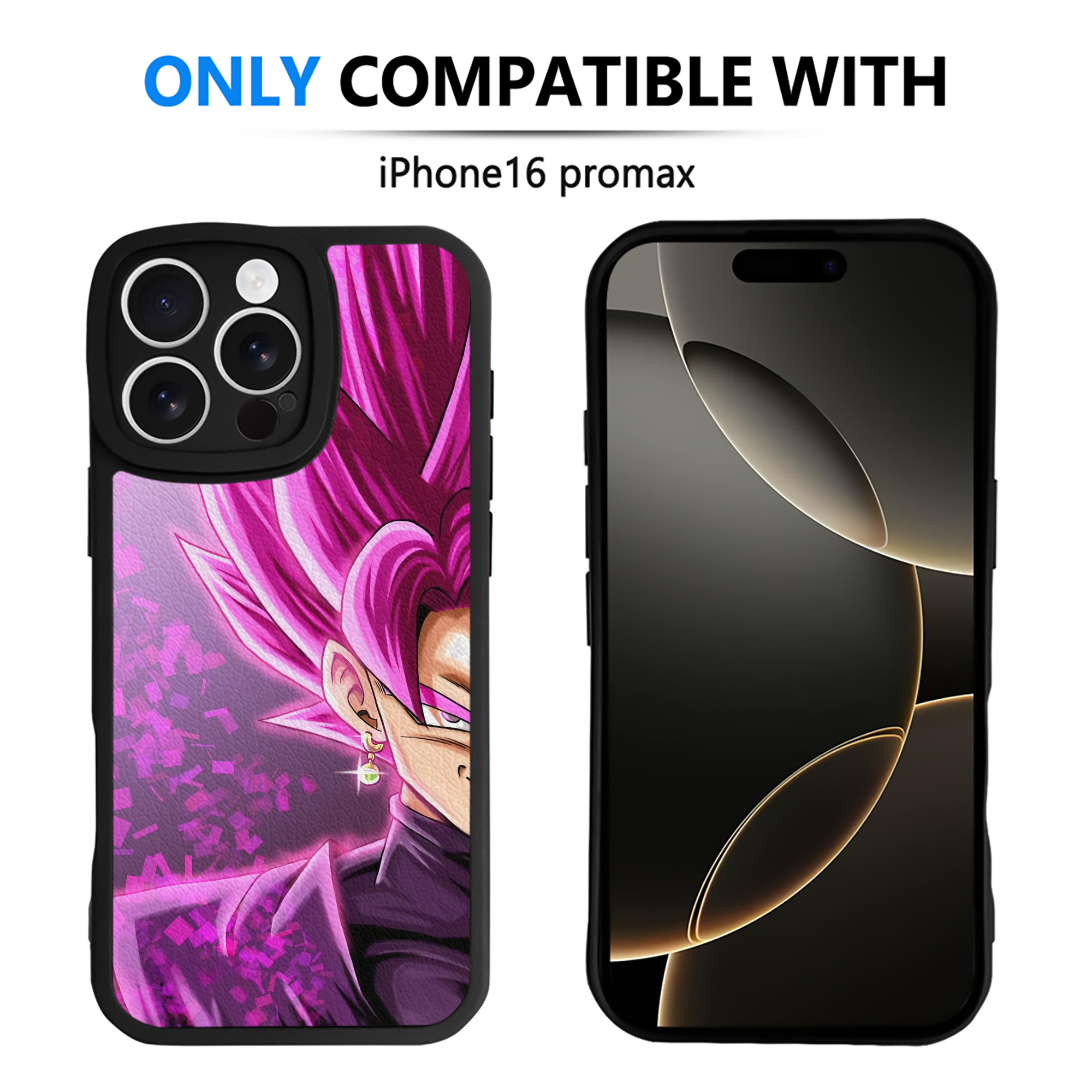 （画像用） ドラゴンボール DRAGON BALL 【iPhone 16シリーズ対応】シリコンスマホケース（レザー調） 材質：シリコン